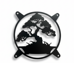 Nakładka na wentylator 120mm Drzewo Bonsai czarna