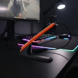 Mouse Bungee czarno - pomarańczowe