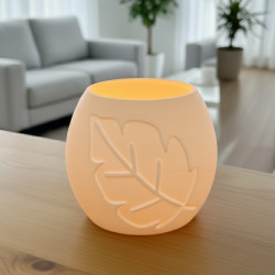 Świecznik Dekoracyjny liść LED