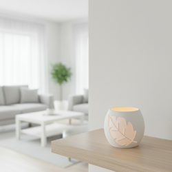 Świecznik Dekoracyjny liść LED