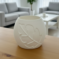 Świecznik Dekoracyjny liść LED