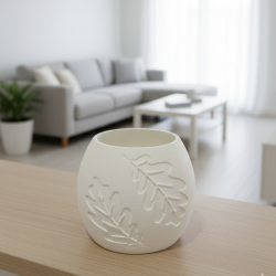 Świecznik Dekoracyjny dwa liście LED