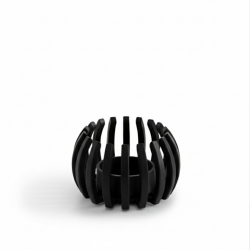 Świecznik Dekoracyjny LED modern czarny