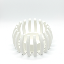 Świecznik Dekoracyjny LED biały czarny