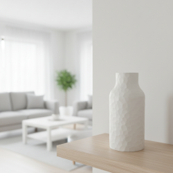 Wazon Dekoracyjny Biały hexagon