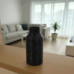 Wazon Dekoracyjny Czarny hexagon