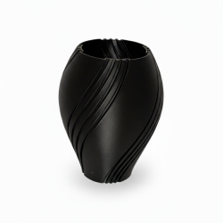 Wazon Dekoracyjny Czarny wzór paski