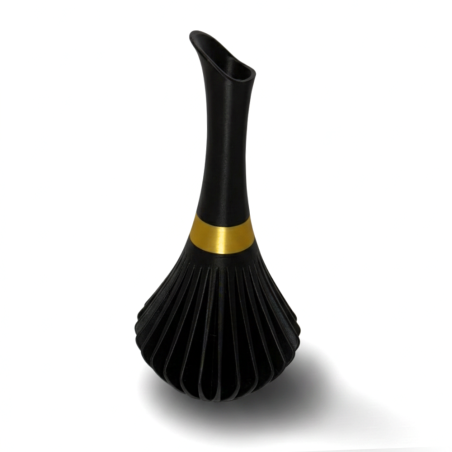 Wazon Dekoracyjny Złoto Czarny Modern
