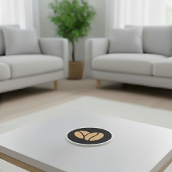 Podkładka pod kubek ziarno kawy