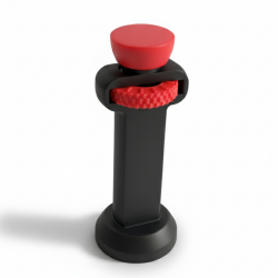 Podpórka pod kartę graficzną czarno - czerwona