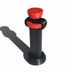 Podpórka pod kartę graficzną czarno - czerwona