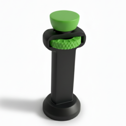 Podpórka pod kartę graficzną czarno - zielona