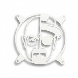 Nakładka na wentylator 120mm Walter White biała