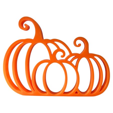 Dekoracja 3 dynie na półkę