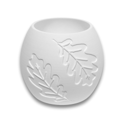 Świecznik Dekoracyjny dwa liście LED