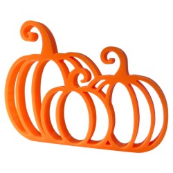 Dekoracja 3 dynie na półkę