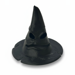 Dekoracja dynia z czapką wiedźmy na półkę