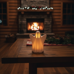 Dekoracja duch świecznik na półkę