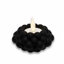 Świecznik LED modern czarny