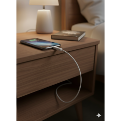 Osłona na kabel biała