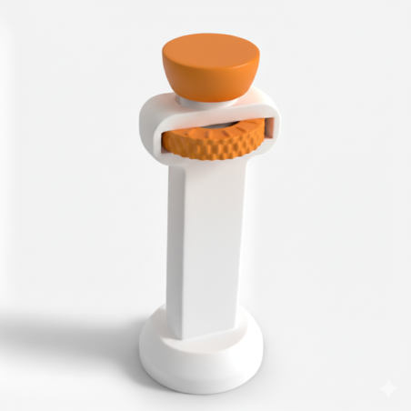 Podpórka pod kartę graficzną biało - pomarańczowa