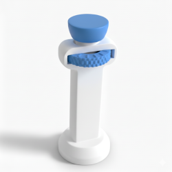 Podpórka pod kartę graficzną biało - niebieska