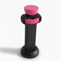 Podpórka pod kartę graficzną czarno - rózowa