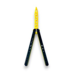 Nóż motylkowy Treningowy Żółty