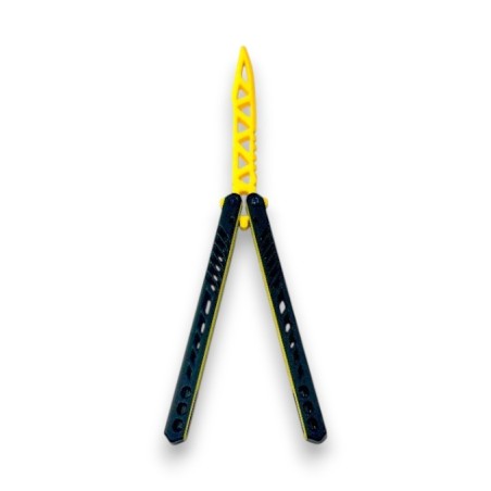 Nóż motylkowy Treningowy Żółty