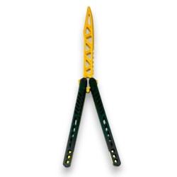 Nóż motylkowy Treningowy Złoty