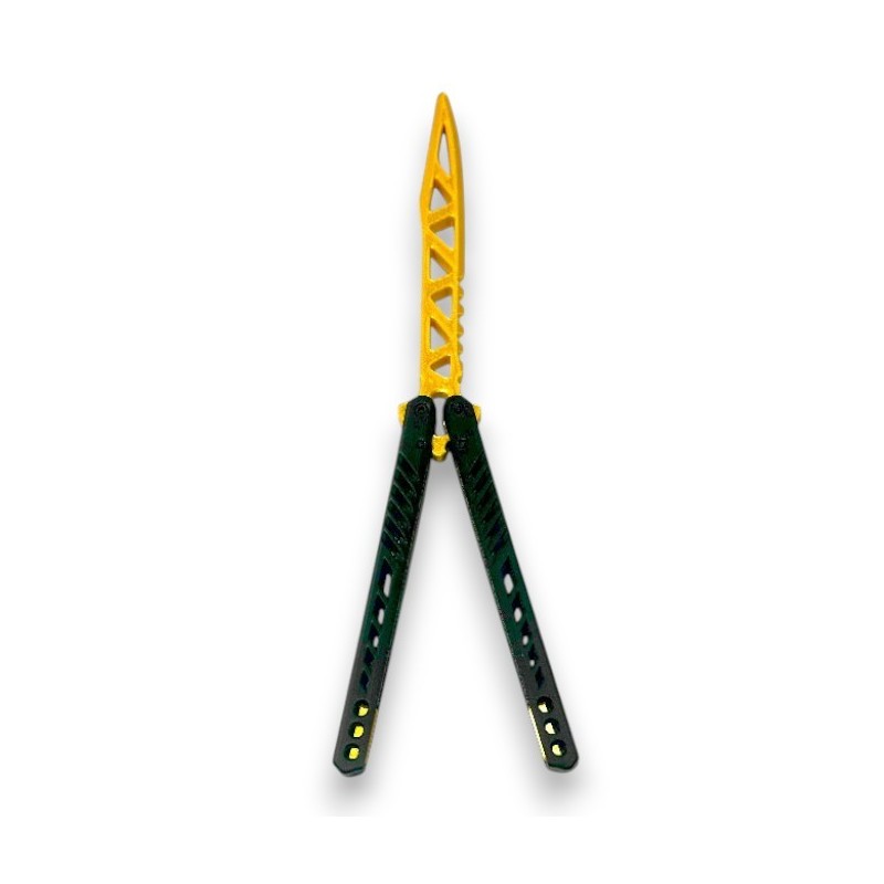 Nóż motylkowy Treningowy Złoty