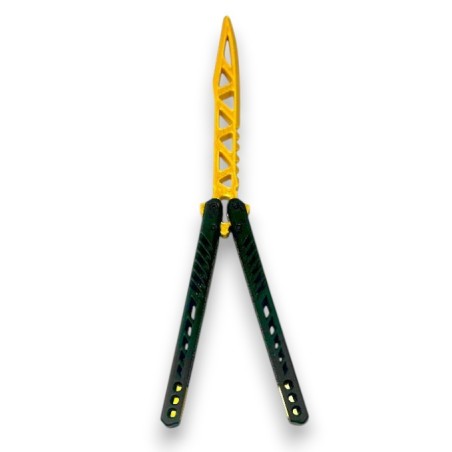 Nóż motylkowy Treningowy Złoty